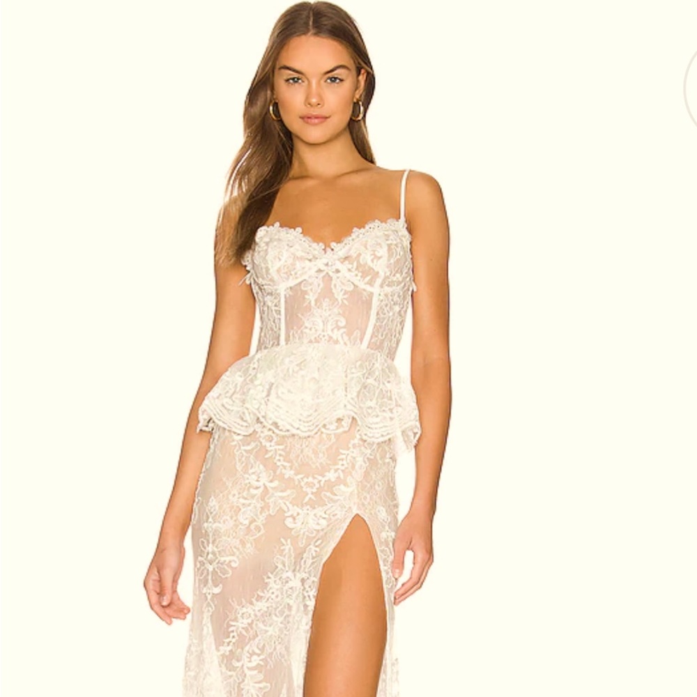V Chapman Ophilia Gown in White